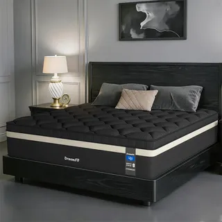 Colchón King Size Memory Foam Ortopédico Transpirable Lujo Negro