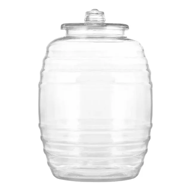 Vitrolero Barril + Tapa Vidrio 5l Bebida Cocina Hogar Lunita