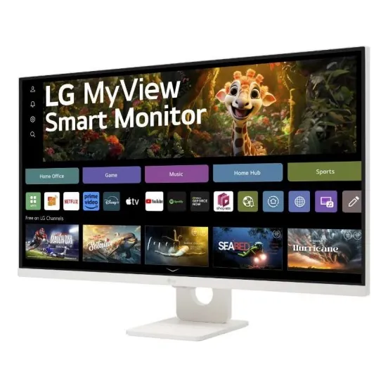 Monitor LG Myview Smart Tela Uhd 4k 32 Thinq Home 32sr73u-w Preto