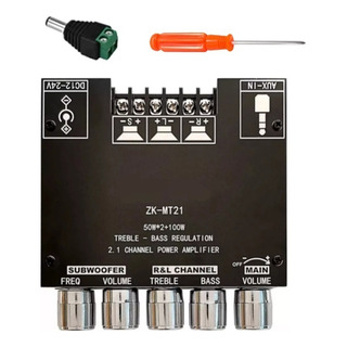 Módulo Amplificador Digital Bluetooth 5.0 De 2.1canalesy200w Módulo Amplificador Digital Bluetooth 5.0 De 2.1canalesy200w