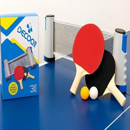 Kit Ping Pong Raquete Rede Retrátil Para Mesatênis Portátil