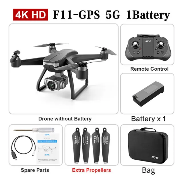 Rc Drone 4k Profesional Gps 5g Wifi Fpv Fotografía Aérea