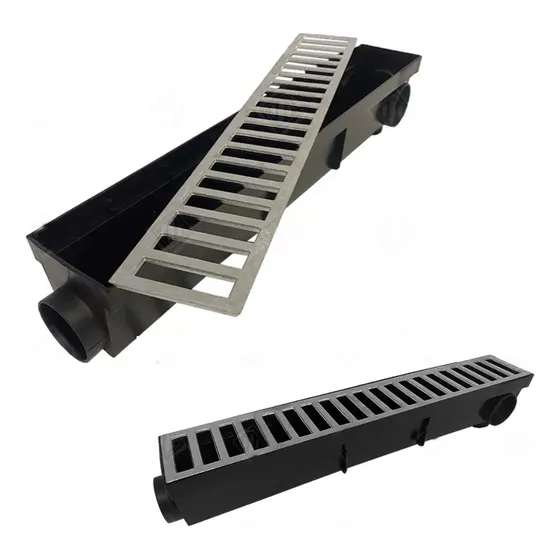 Ralo Linear 10x100 Alumínio + Coletor (2 Pçs 50cm) 2024