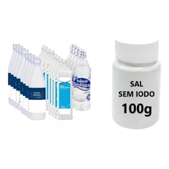 Sal P/ Lavagem Lavador Nasal Natural, Sinusite, Rinite 100g