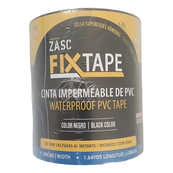 Cinta Autoadhesiva Impermeable Pvc 1.5 M X 100 Mm (4 PuLG.)