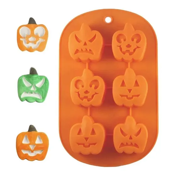 Molde De Silicona Para Queque Y Chocolate, Diseño Halloween 
