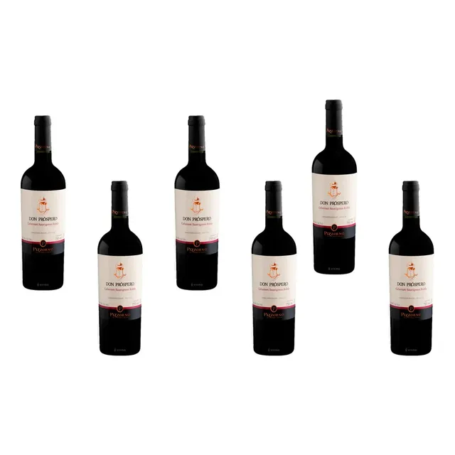  X6 Kit  Vino Pizzorno Don Próspero Cabernet Sauvignon Febo