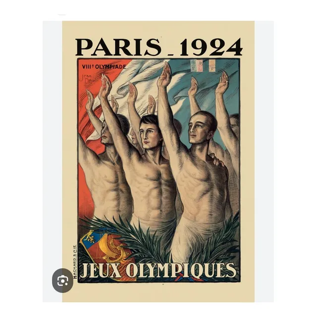 Reproduccion - Olimpiadas 1924 Colombes - Lámina 45x30 Cm.