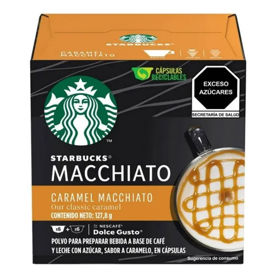 Capsulas Starbucks Macchiato Caramel 127.8g (12 Caps) 6 Taz