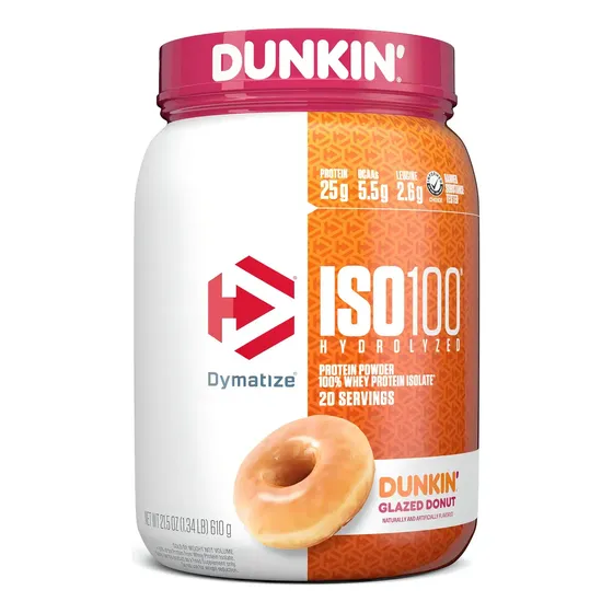 Suplementento Iso 100 Dunkin' 1.34 Lb 20 servicios sabor dona glaceada | Cuotas sin interés