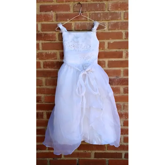 Vestido Primera Comunión Usado Blanco Talla 8. 25$.