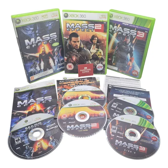 Mass Effect 1 / 2 / 3 - Xbox 360: Trilogia Completa Original