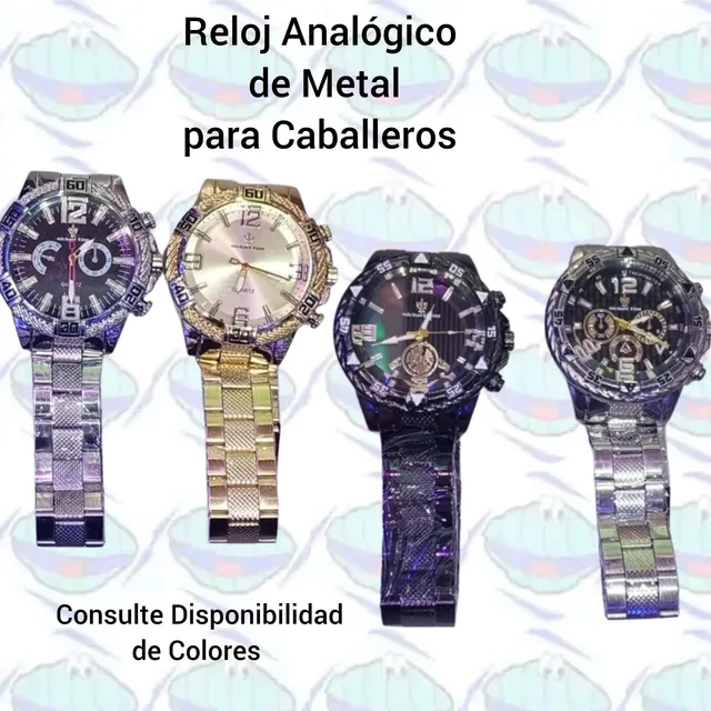 Reloj Analógico De Metal Para Caballeros/ Relojes Analógicos