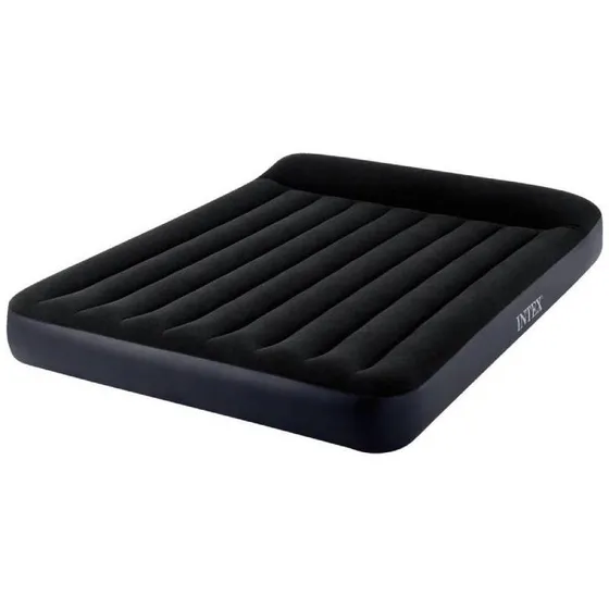 Colchón inflable Intex 64143E Matrimonial color negro hasta 180kg de 152cm x 203cm x 25cm