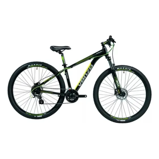 Bicicleta R29 Venzo Primal 2025 24v Shimano Hidráulico Color Negro/verde Tamaño Del Cuadro S