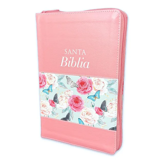 Biblia Para Mujeres Rv1960 Letra Grande Mariposas Y Flores