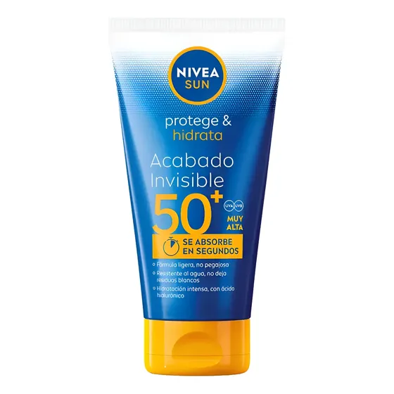 Nivea Sun Protector Solar Fps 50 Acabado Invisible 150ml | Cuotas sin interés