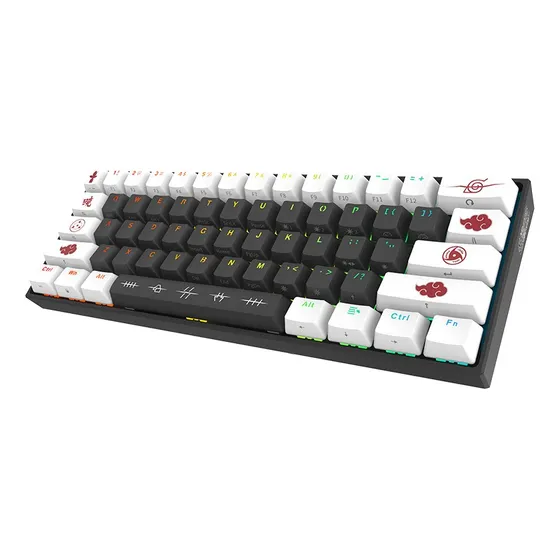 Teclado Mecanico Checkpoint Kx-400 Rgb Naruto Switch Rojo