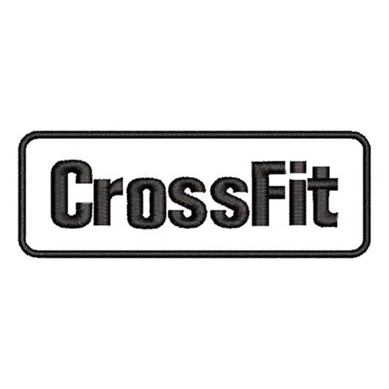 Patch Bordado Crossfit 4x12 Cm Cód.3953 Branco
