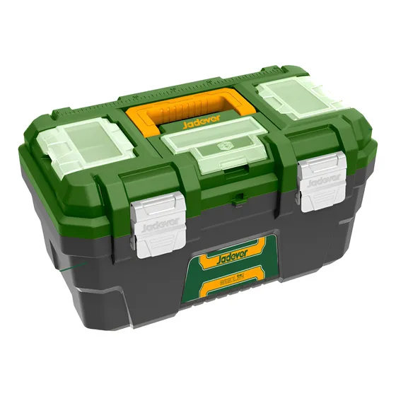 Caja De Herramientas De 19 Con Hebilla Metalica Jadever