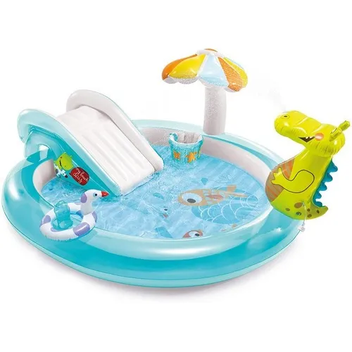 Piscina Inflable Cocodrilo Intex, Centro De Juego Para Niños Color Multi