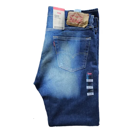 Pantalon Blue Jean Levis Original 501 Talla 34x32 Original