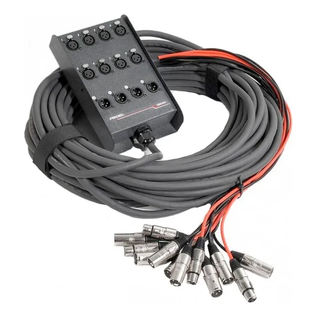 Proel Ebn804 Snake Víbora 8 Entradas 4 Salidas 25 Mts