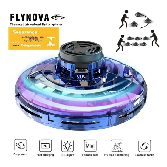 Flynova Flying Fidget Dedo Spinner Voador Brinquedo Original