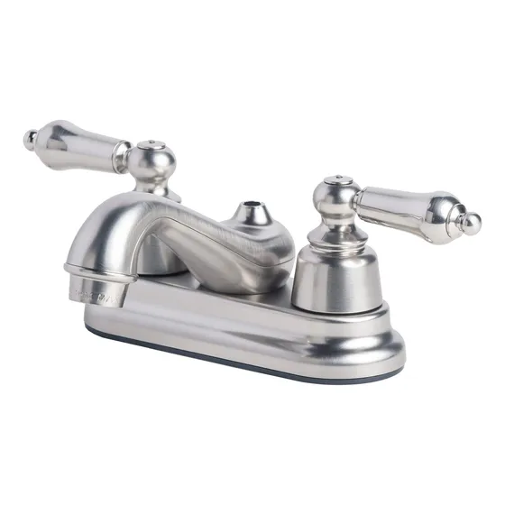 Grifo Lavabo No Metalico Para Casa Movil Acabado Niquel