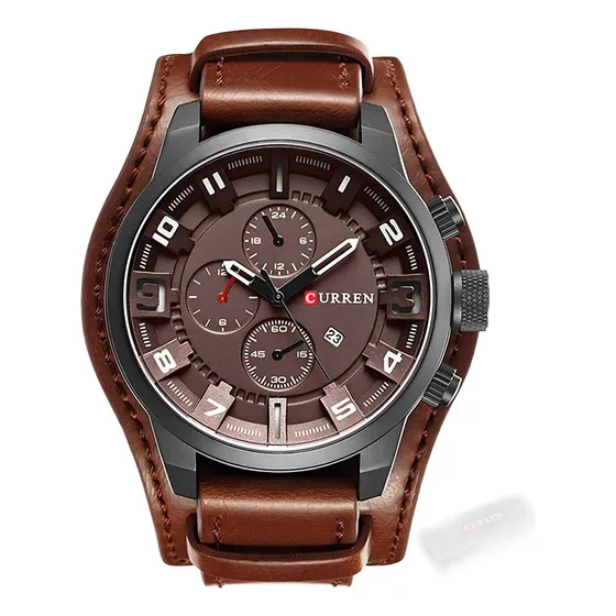 Reloj Para Hombre Curren 8225  Con Correa De Cuero