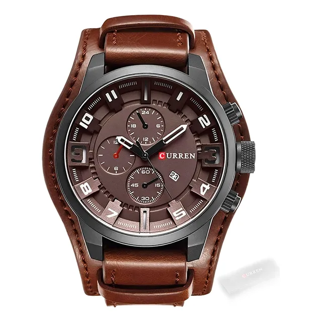 Reloj Para Hombre Curren 8225  Con Correa De Cuero