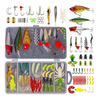 78 Piezas Señuelos De Pesca Kit De Señuelos Con Una Caja 78 Piezas Señuelos De Pesca Kit De Señuelos Con Una Caja
