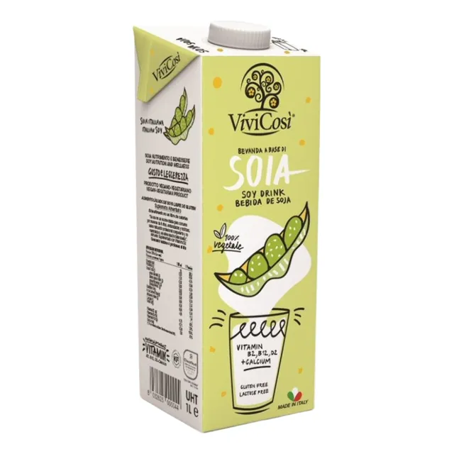 Bebida De Soya Con Calcio Y Vitaminas - Vivicosi 1 Lt
