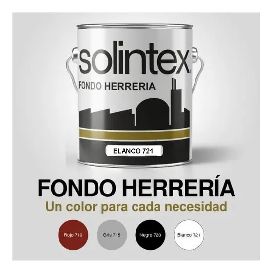 Fondo De Herrería Blanco Cod-721 Solintex