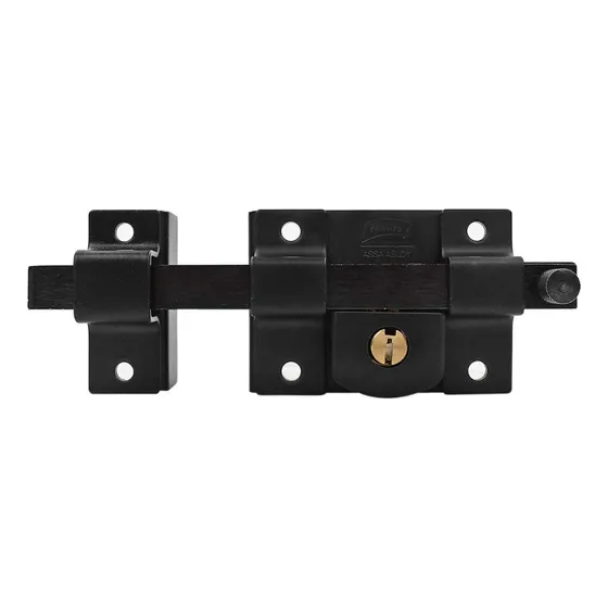 Cerradura Chapa Phillips Barra 800 Izq Alta Seg Negro Mate