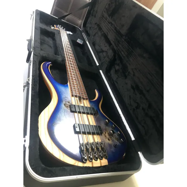 Bajo Eléctrico Ibanez Btb845 5 Cuerdas, Activo, Diestro. Diestro Azul Laqueado 5