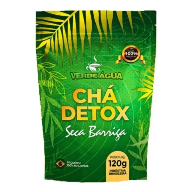 Chá Detox Verde Água Seca Barriga Desincha Solta Intestino
