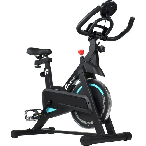 Bicicleta Estatica Deportiva Centurfit Negra Spinning Cardio 6 kg