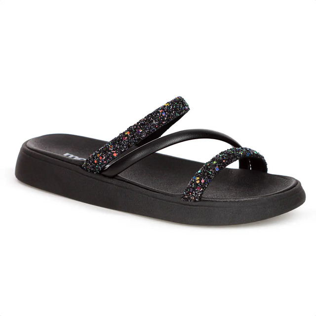 Sandalia Papete Moleca Feminina Tiras Strass Macia Original Sandalia Papete Moleca Feminina Tiras Strass Macia Original