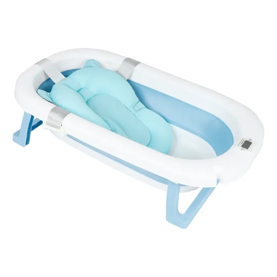 Tina Bañera De Baño Plegable Portátil Para Bebés Termómetro