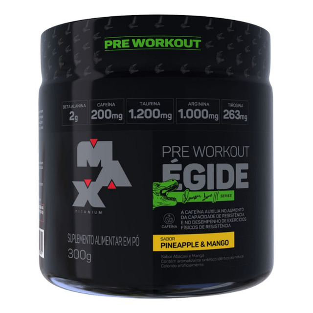 Egide Pré Treino Max Titanium Beta Alanina Tirosina Sabor Abacaxi Com Manga Ramon Dino Egide Pré Treino Max Titanium Beta Alanina Tirosina Sabor Abacaxi Com Manga Ramon Dino