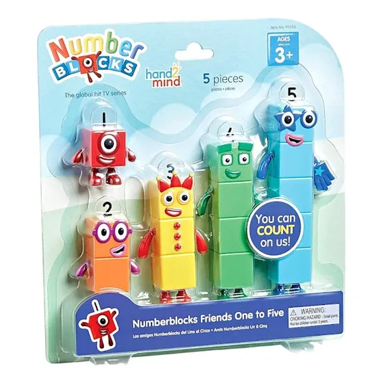 Set De Figuras Number Blocks Del 1 Al 5 - Hand2mind