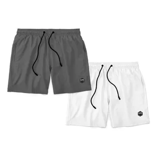 Kit 2 Shorts Masculino Bermuda Tactel Liso BĂĄsico Treino Kit 2 Shorts Masculino Bermuda Tactel Liso BĂĄsico Treino