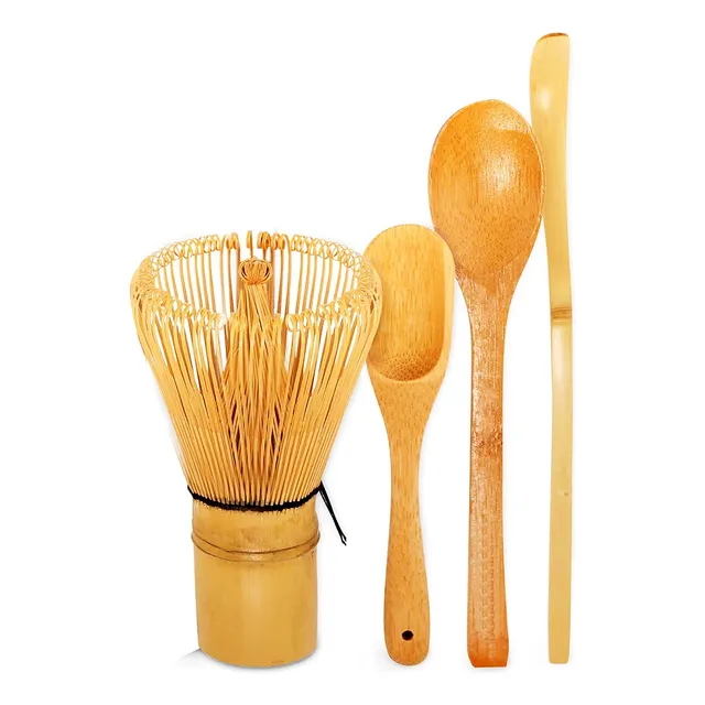 Batidor / Revolvedor De Bambú Para Te Matcha.  4 Pcs