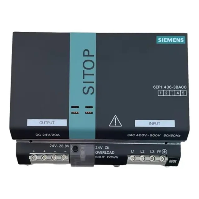 Fuente Trifasica De  24v A 20 Amp  -siemens -6ep1 436-3ba00