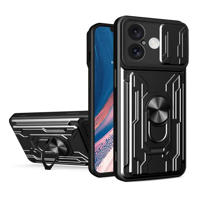 Capa Capinha Anti Impacto Para iPhone Com Suporte Anel Atrás