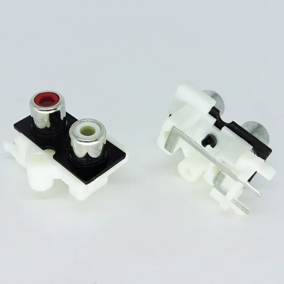 Kit 5 Conector Rca-209 Fem 2 Portas Corzus 