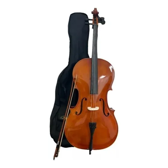 Violoncello Cremona Sc-100 4/4 Acompanha Arco E Capa