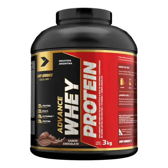 Whey Protein 3 Kg. Proteína Pura. Body Advance