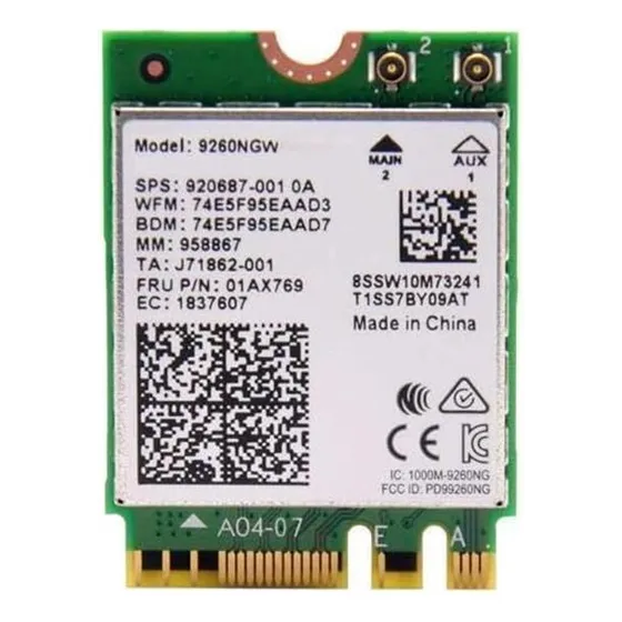 Paquete Único De Intel Wireless Ac 9260